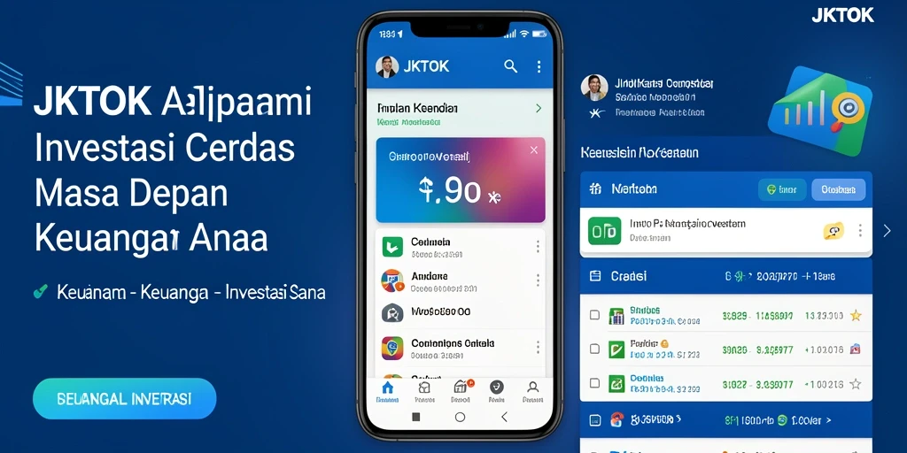Tampilan antarmuka JKTOK yang bersih dan informatif untuk investasi.
